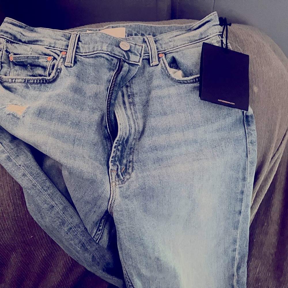 Mother superior light blue ankle/crop jeans brand new never worn with tags